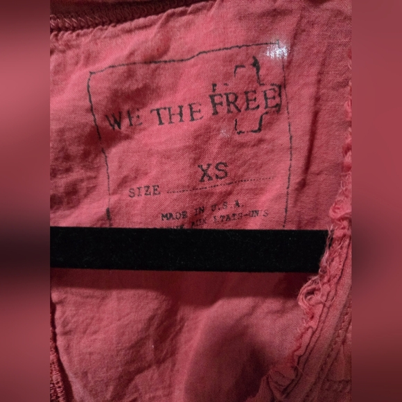 We The Free Around The World Oversize Tank Top In Rouge Red - Picture 2 of 4